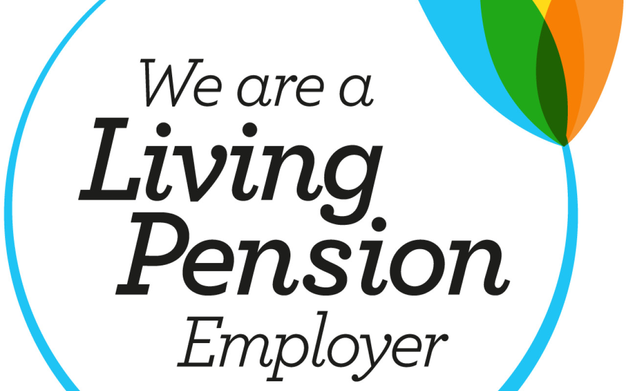 We are a living pension employer logo